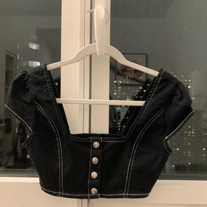 Urban Outfitters Black Crop Top